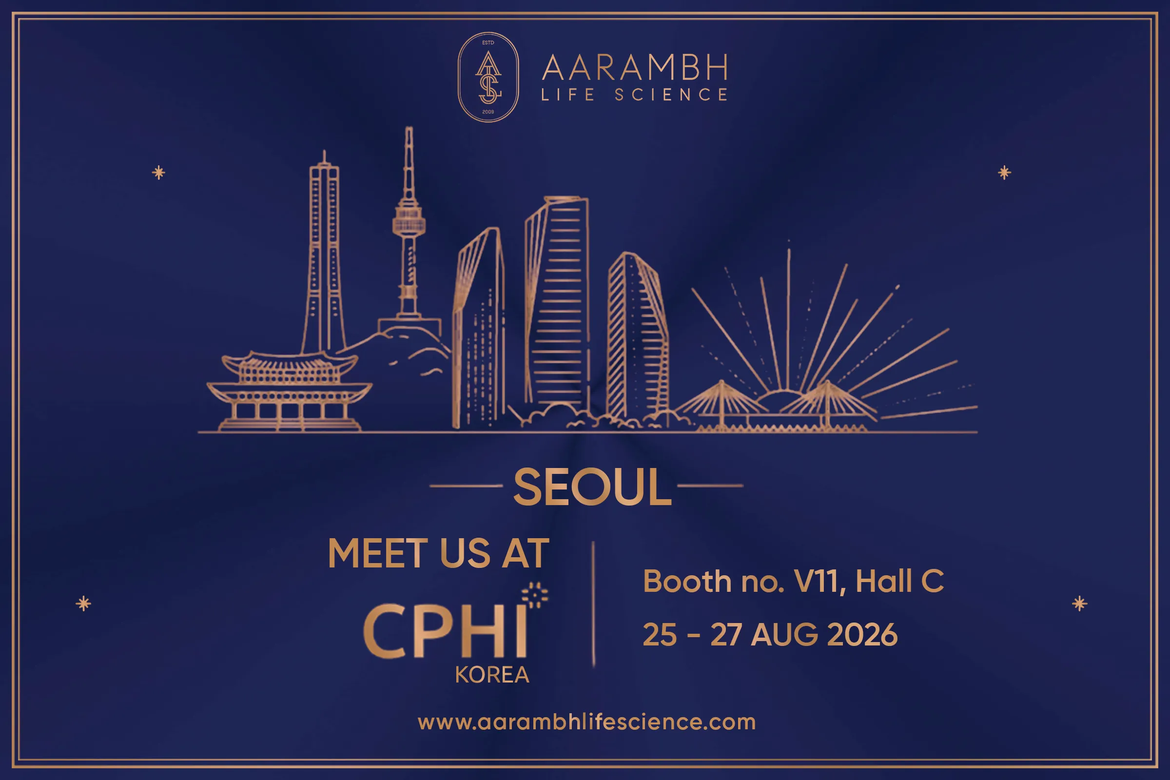 Aarambh Life Science at CPHI Korea 2026